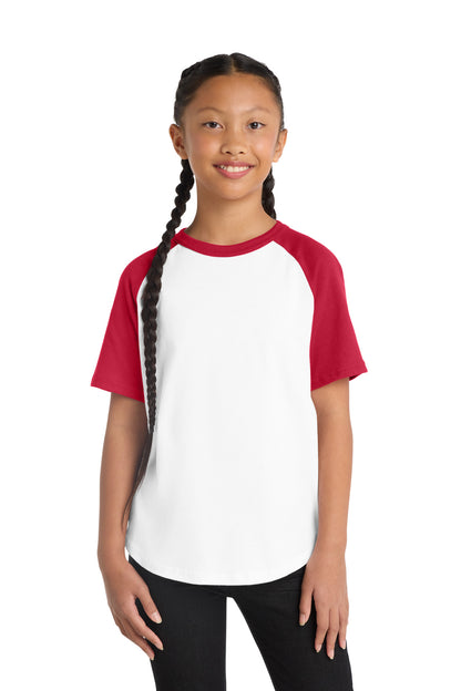 SanMar YT201_whitered_model_front.jpg