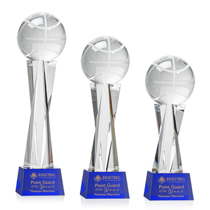 Basketball Award on Grafton Base - Blue