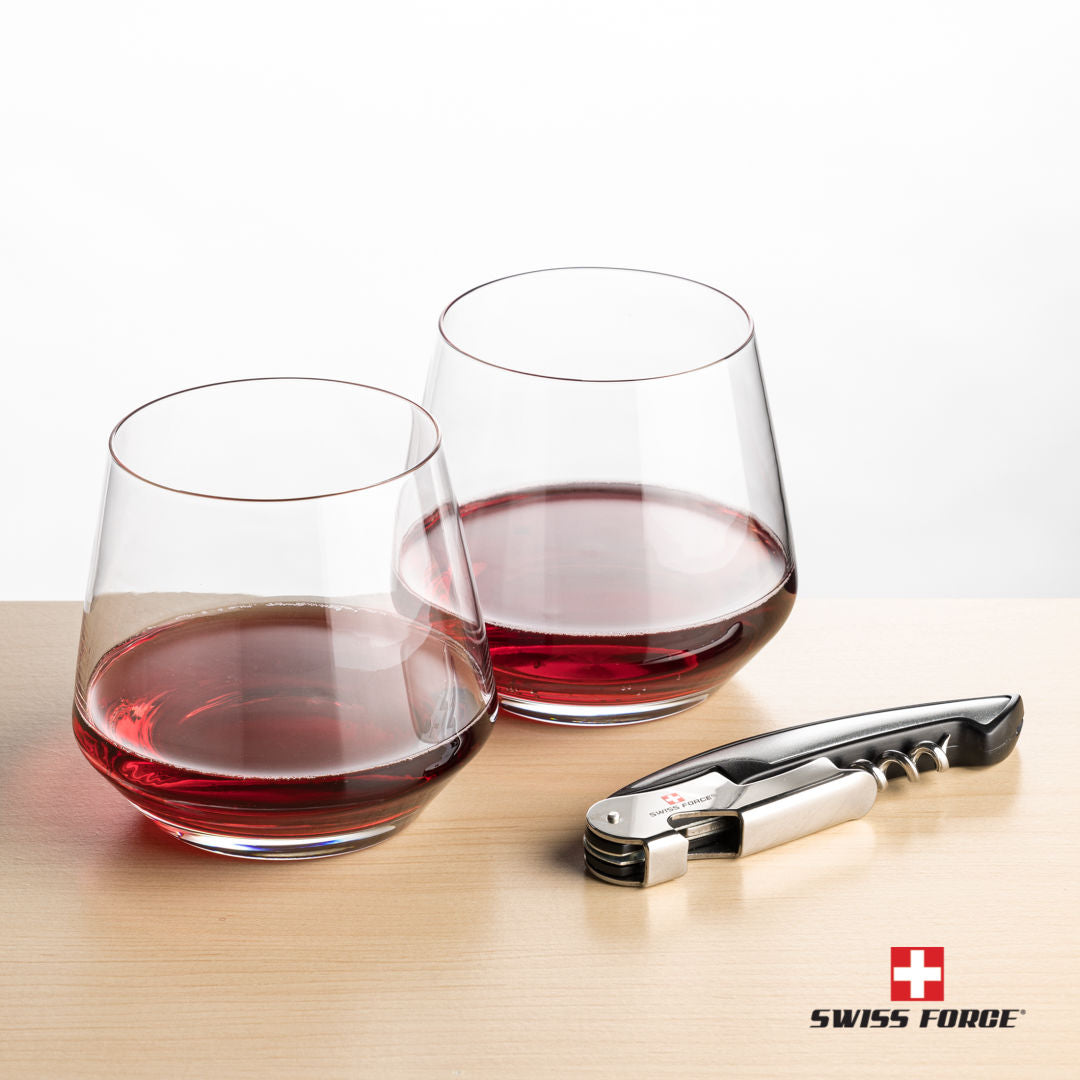 Swiss Force® Opener & Tucson Stemless Wine
