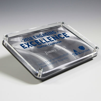 Spirit Floating Awards - Laser Engraved - (7" x 5" x 11/18")