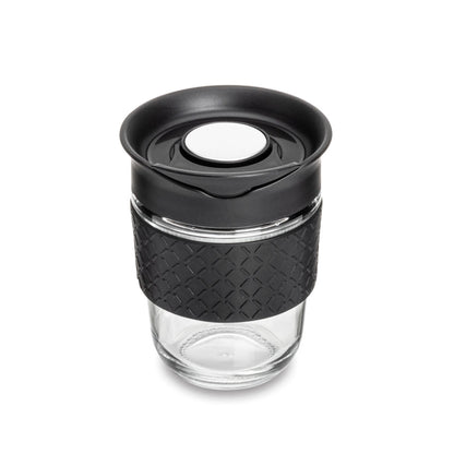 Adana Glass Medium Tumbler w/Silicone Band - 12oz