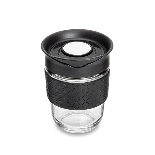 Adana Glass Medium Tumbler w/Silicone Band - 12oz
