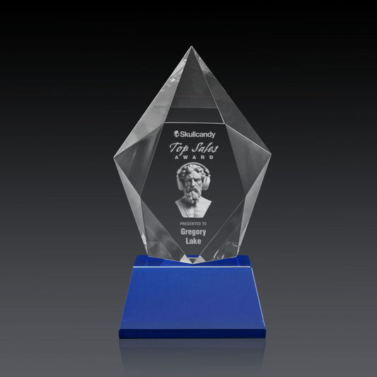 Devron 3D Award on Base - Blue