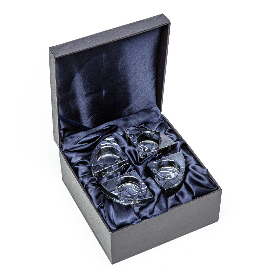 Saks Candleholders - Optical Set of 4