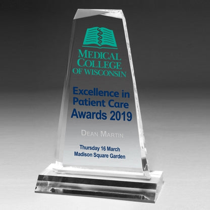 Multi-Faceted Acrylic Award - 8 3/4" - Laser Engraved