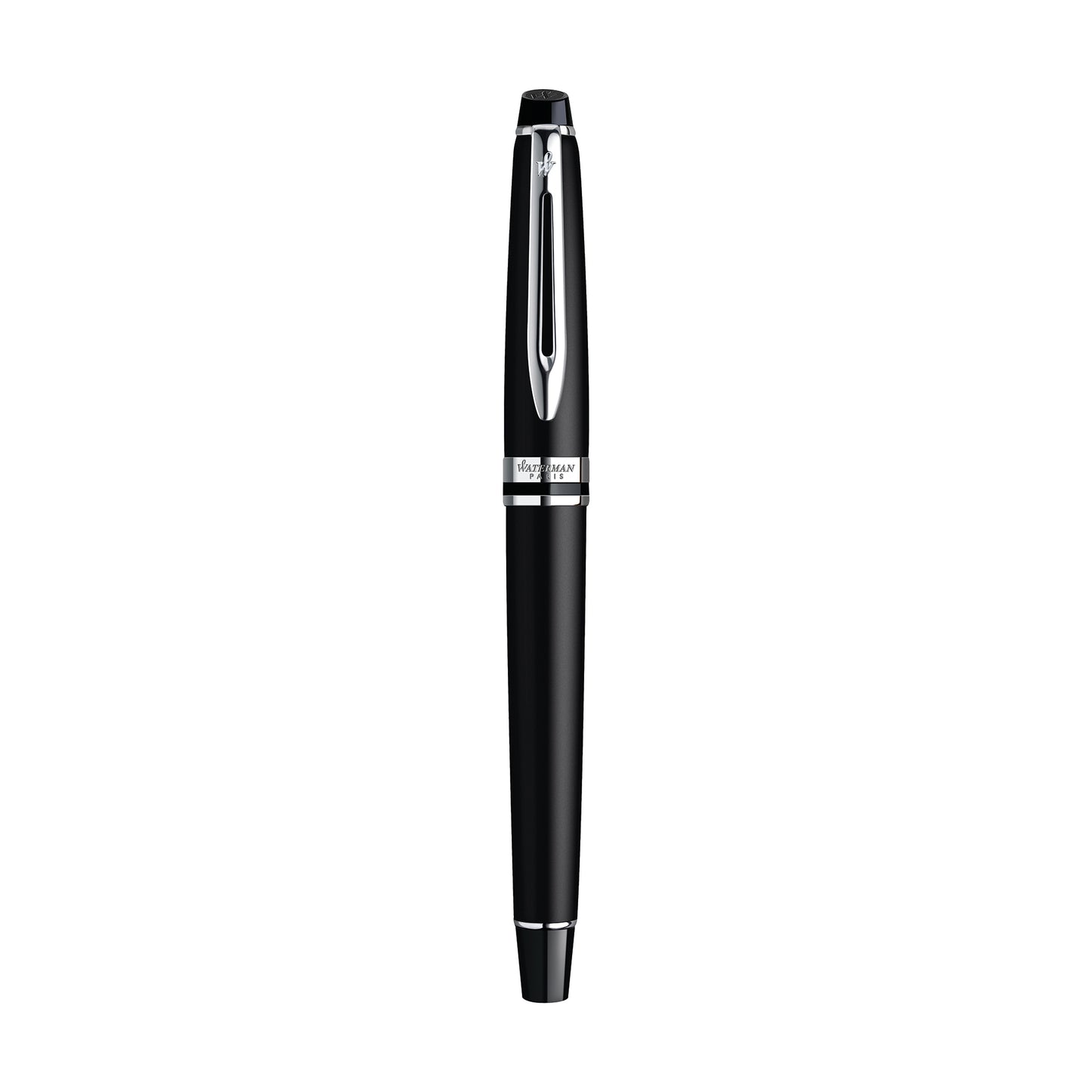 Black - Silver Trim Waterman Expert Rollerball