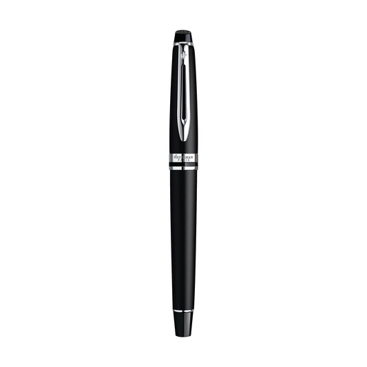 Black - Silver Trim Waterman Expert Rollerball