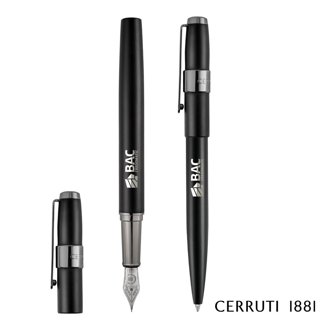 Cerruti 1881® Block Ballpoint Pen & Fountain Pen Gift Set