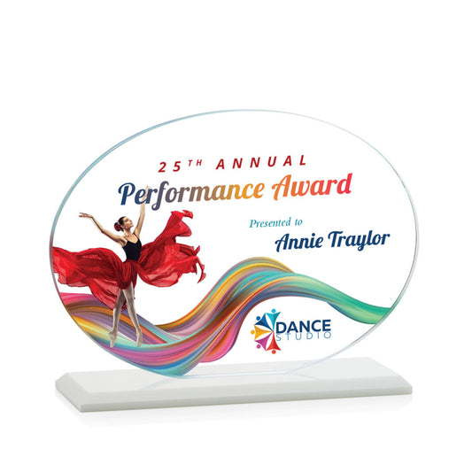 Austin (Horiz) VividPrint™ Award - White