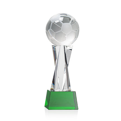 Soccer Ball Award on Grafton Base - Green
