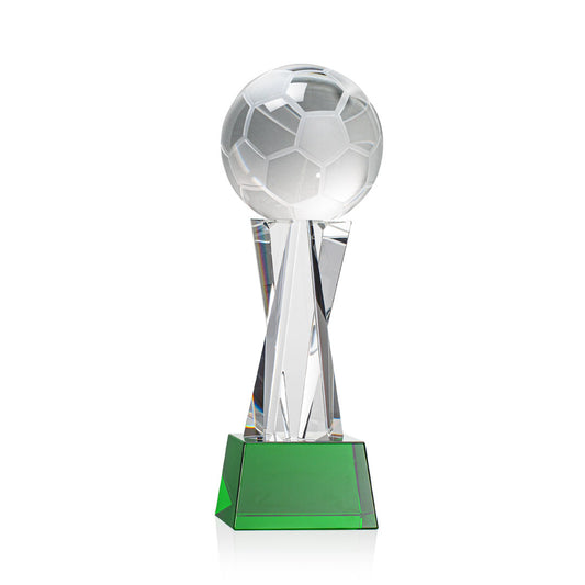 Soccer Ball Award on Grafton Base - Green
