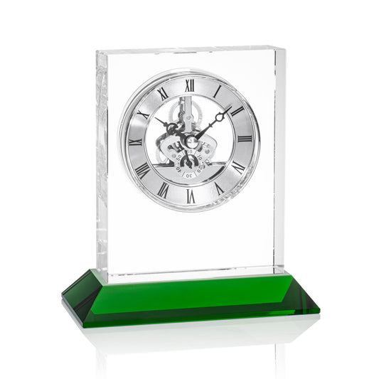 Ashland VividPrint™ Clock on Base - Silver Dial