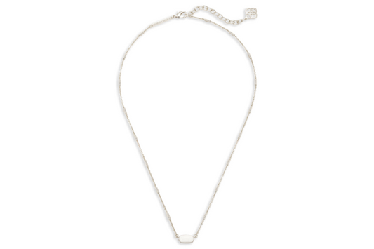 Kendra Scott Fern Pendant Necklace in Bright Silver