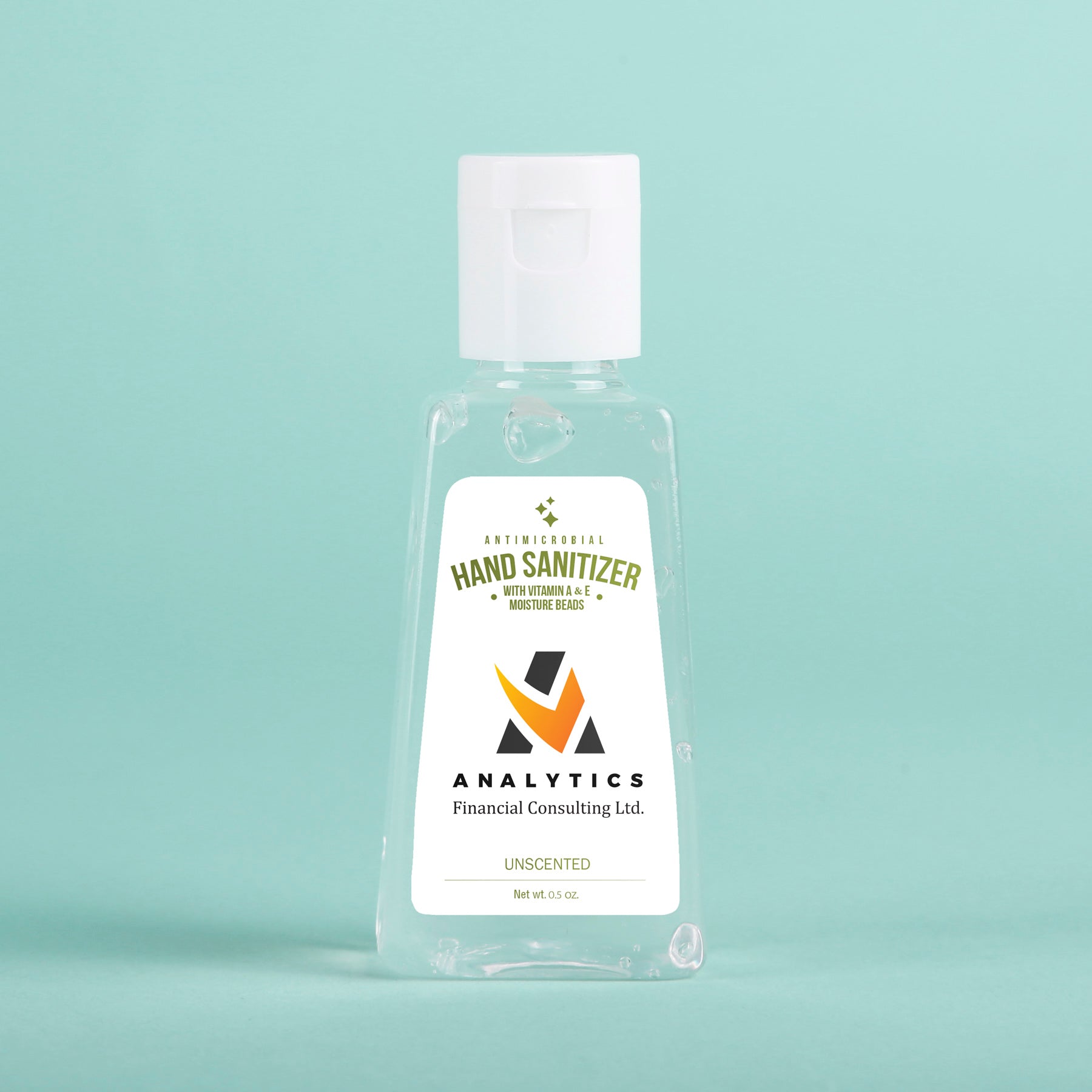 Hand Sanitizer Gel: 1 oz Triangle Bottle