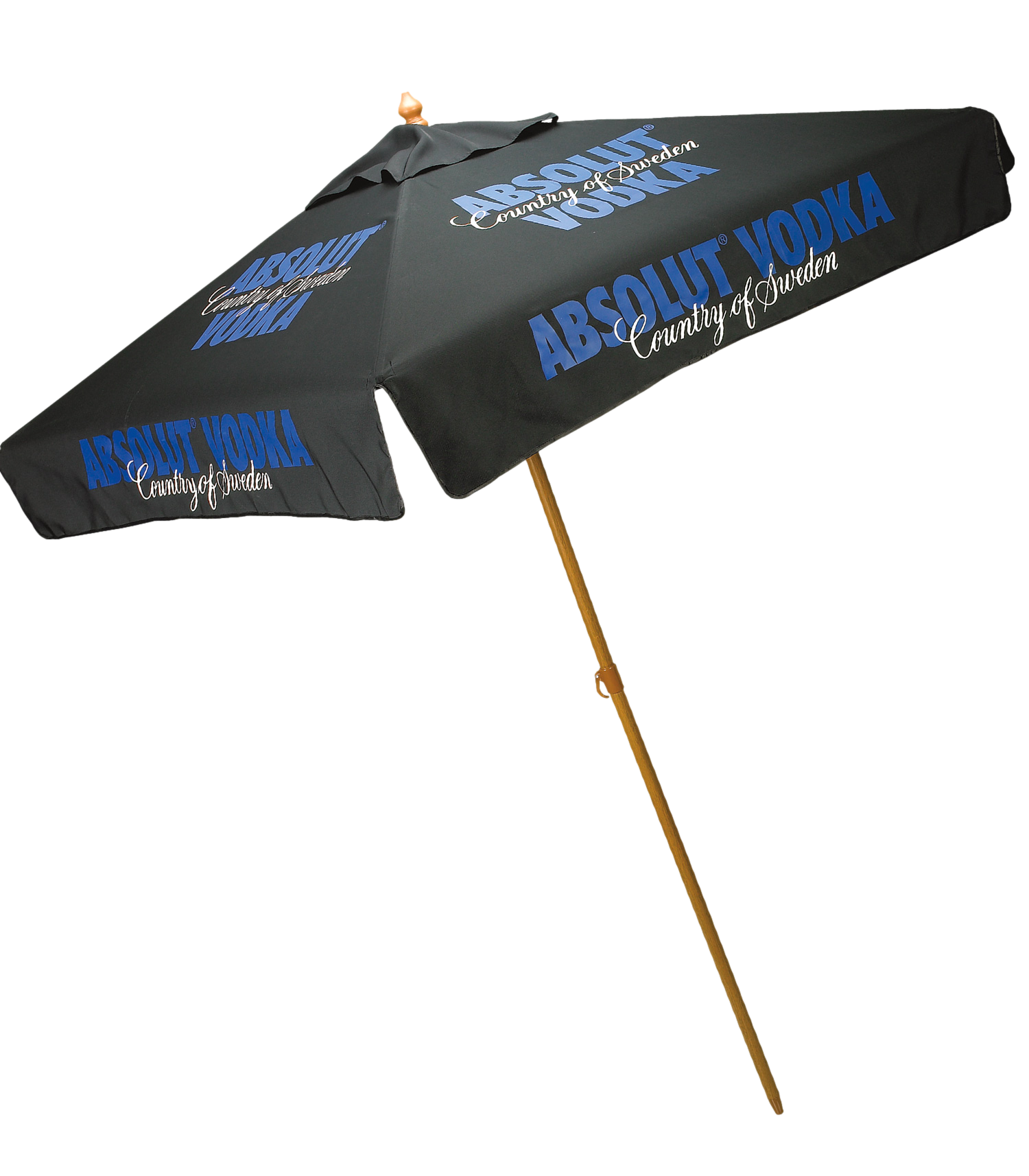 Black 7' Square Market Umbrella