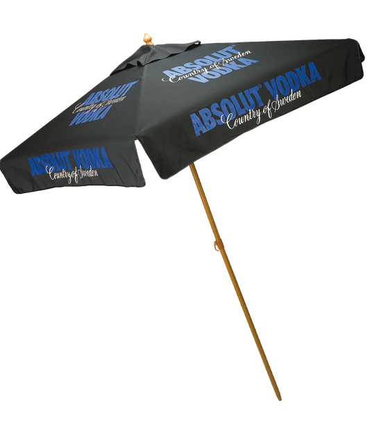Black 7' Square Market Umbrella