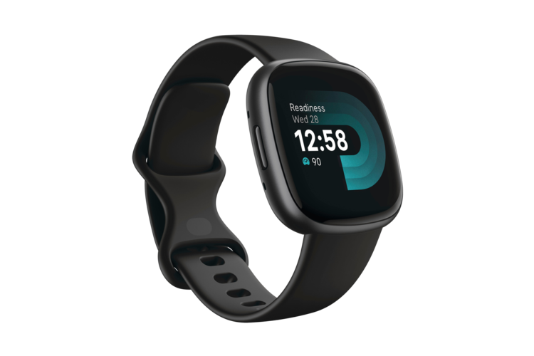 Fitbit Versa 4 Smartwatch - Black/Graphite Aluminum