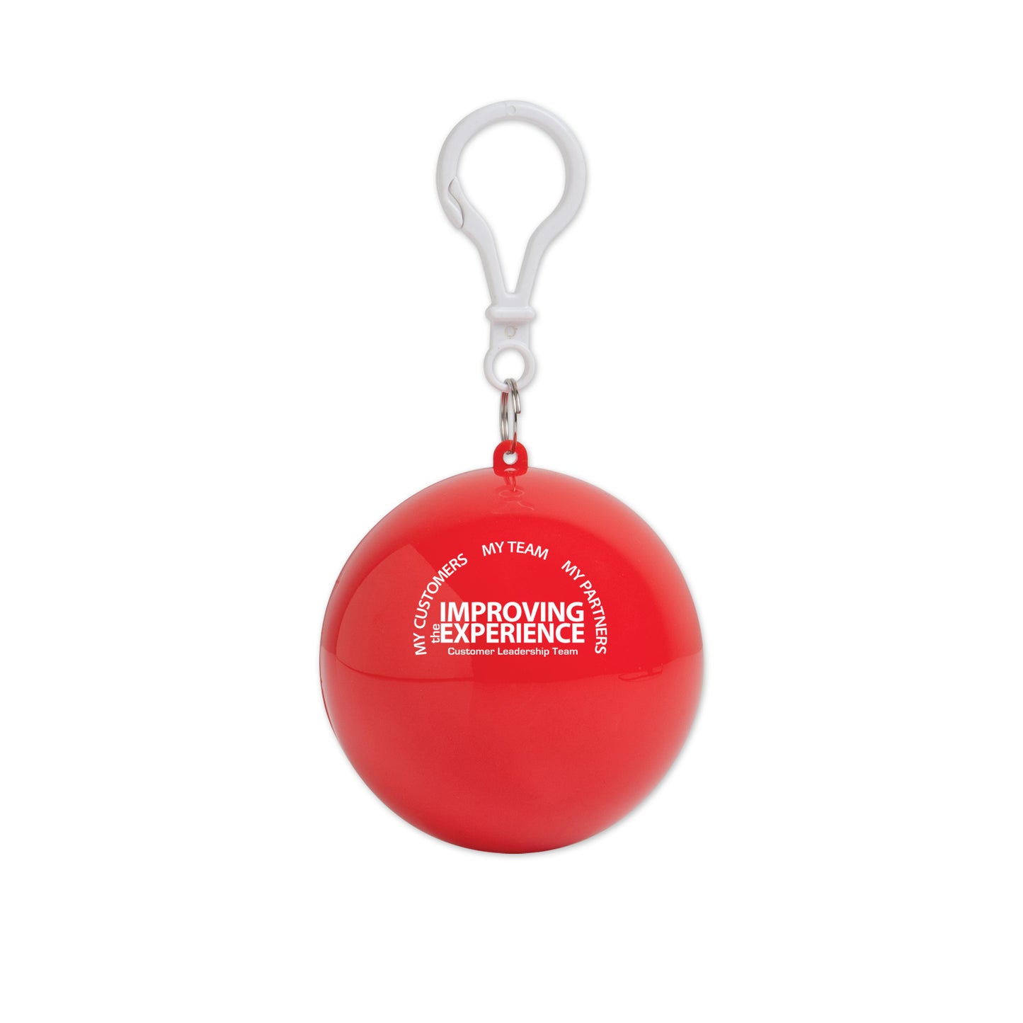 Rain Poncho in Ball Keychain