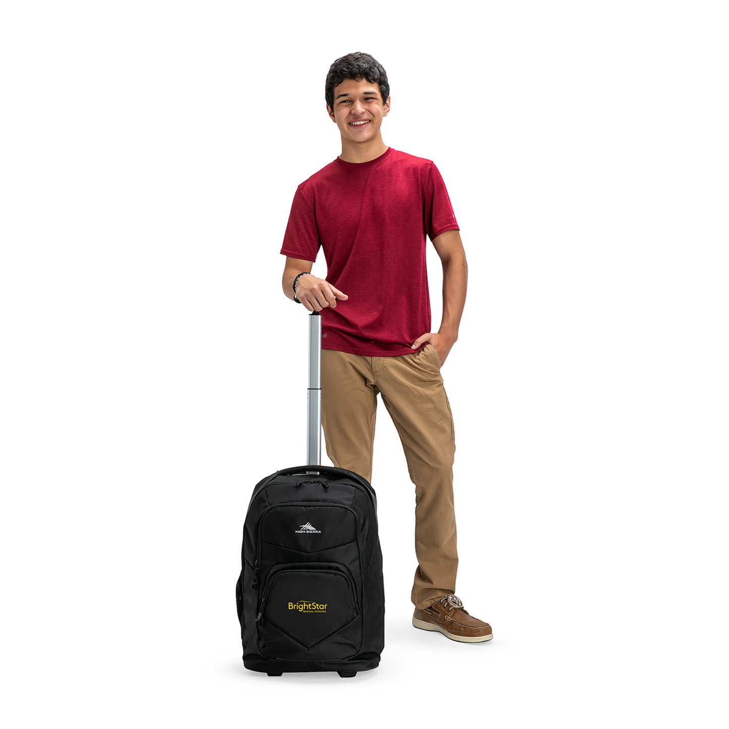 Black High Sierra® Freewheel Pro Wheeled Backpack