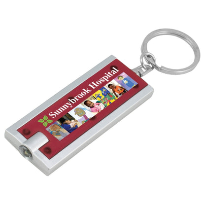 "Akari FC" PhotoImage ® Full Color Imprint Slim Keyholder Keylight with Bright White LED Light