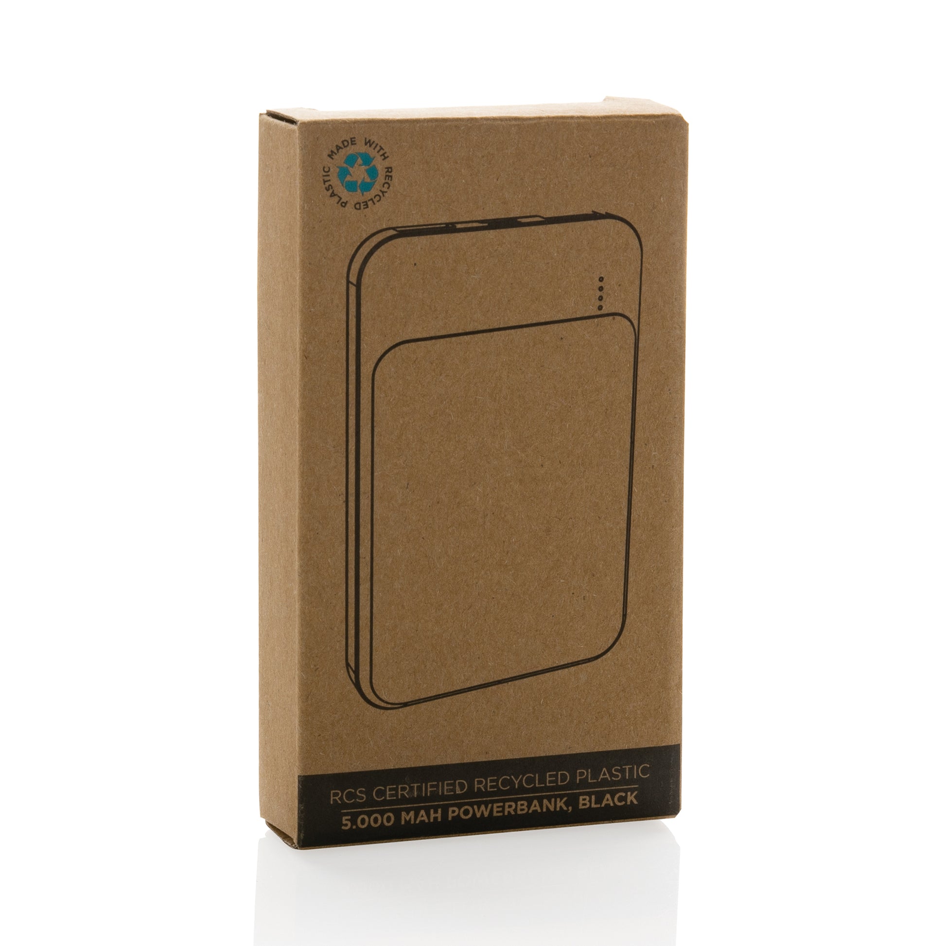 Recycled Plastic 5.000 mAh Powerbank
