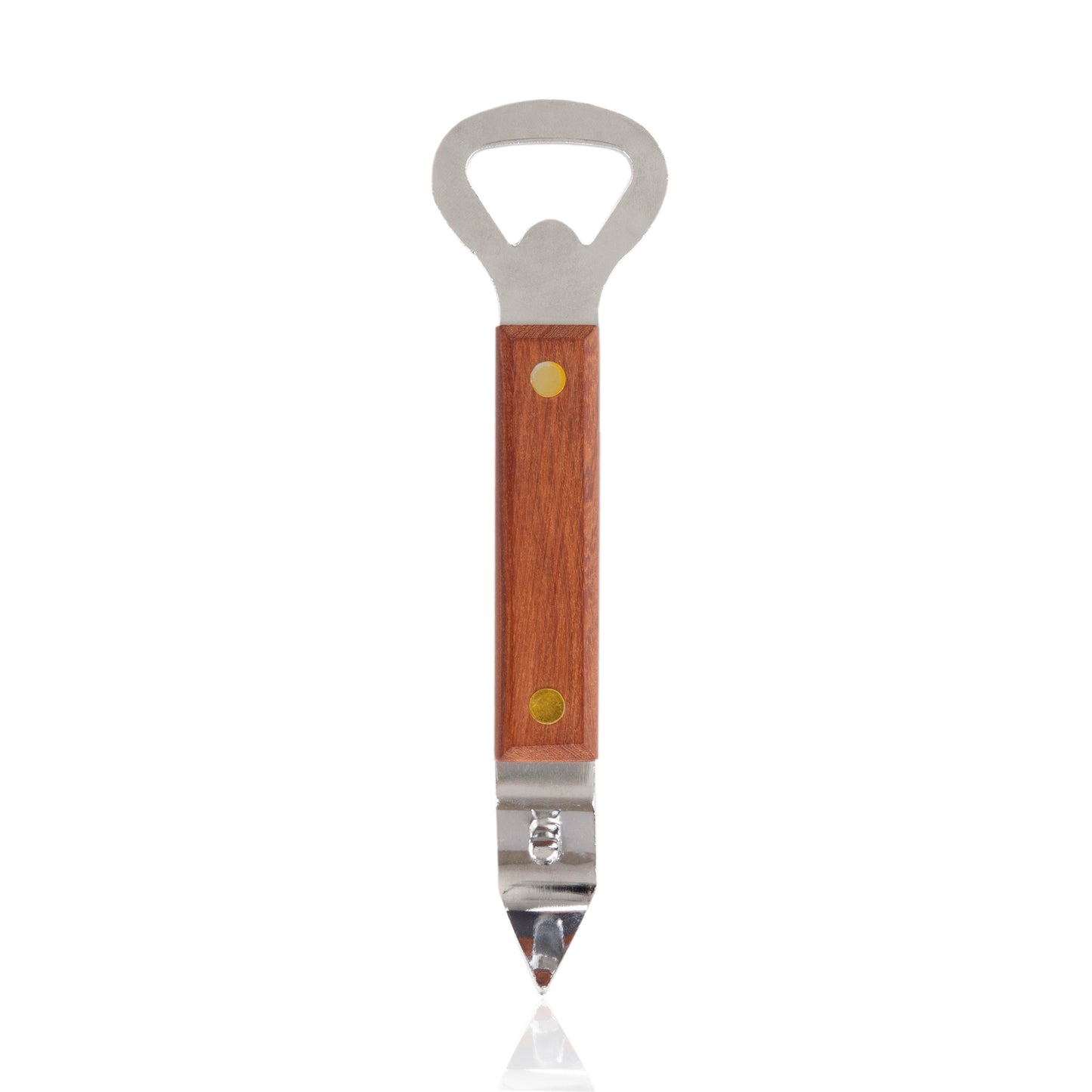 True® Church Key Wood Handle Bottle Opener