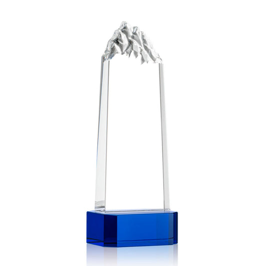 Himalayas VividPrint™ Award on Base - Blue