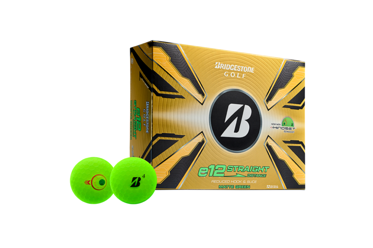 Bridgestone e12 Straight Golf Balls - Matte Green