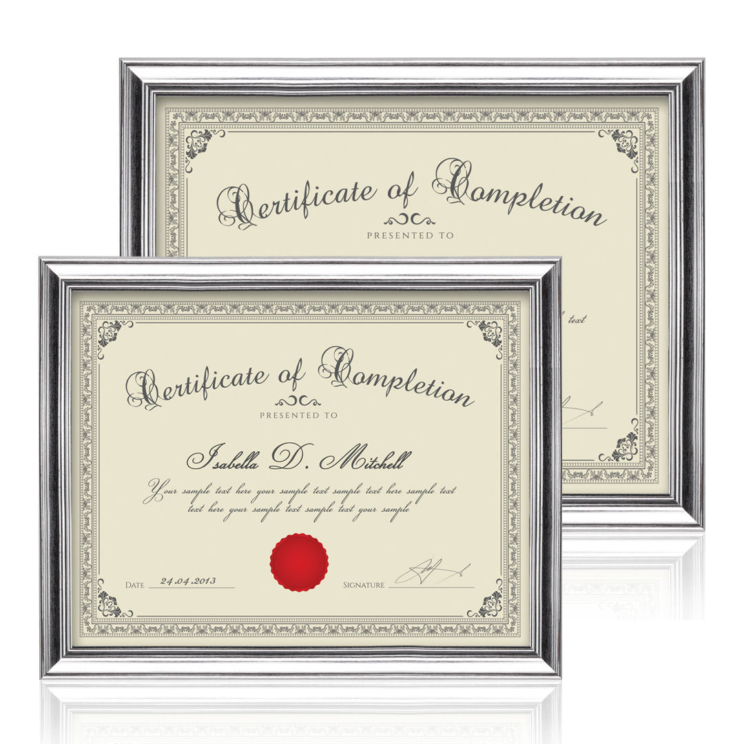 Ellison Certificate Frame - Silver