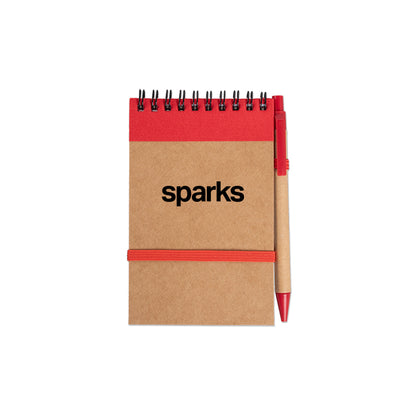 Kraft Jotter with Pen