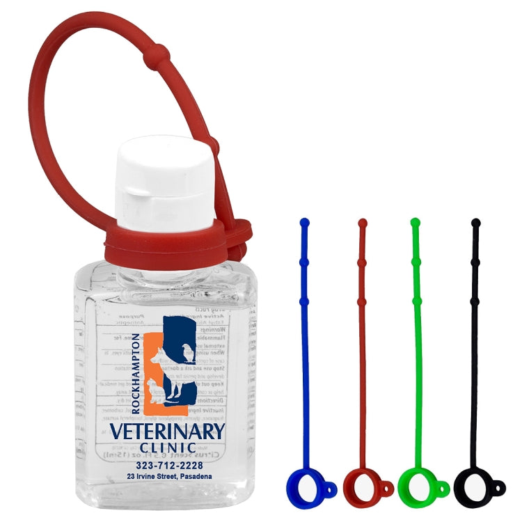 “SanPal S Connect” 0.5 oz Compact Hand Sanitizer Antibacterial Gel in Flip-Top Squeeze Bottle