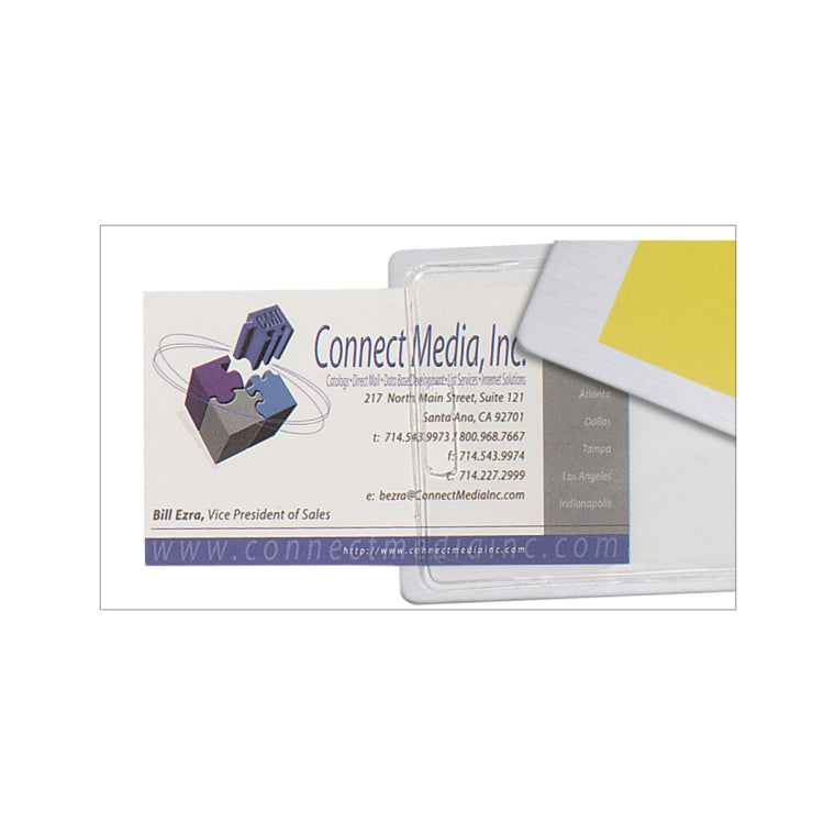 "Mustang" Brushed Aluminum Slip-In Pocket Luggage Bag Tag