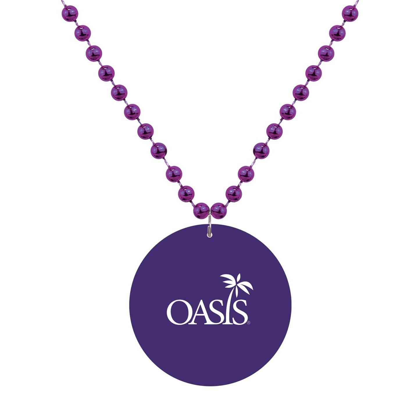 Medallion Bead Necklace w/ Medallion