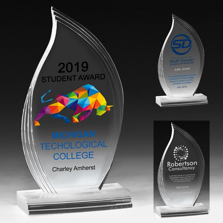 Flame Legend Award (3 3/4" x 7 1/8" x 3/4") - 4 Color Process