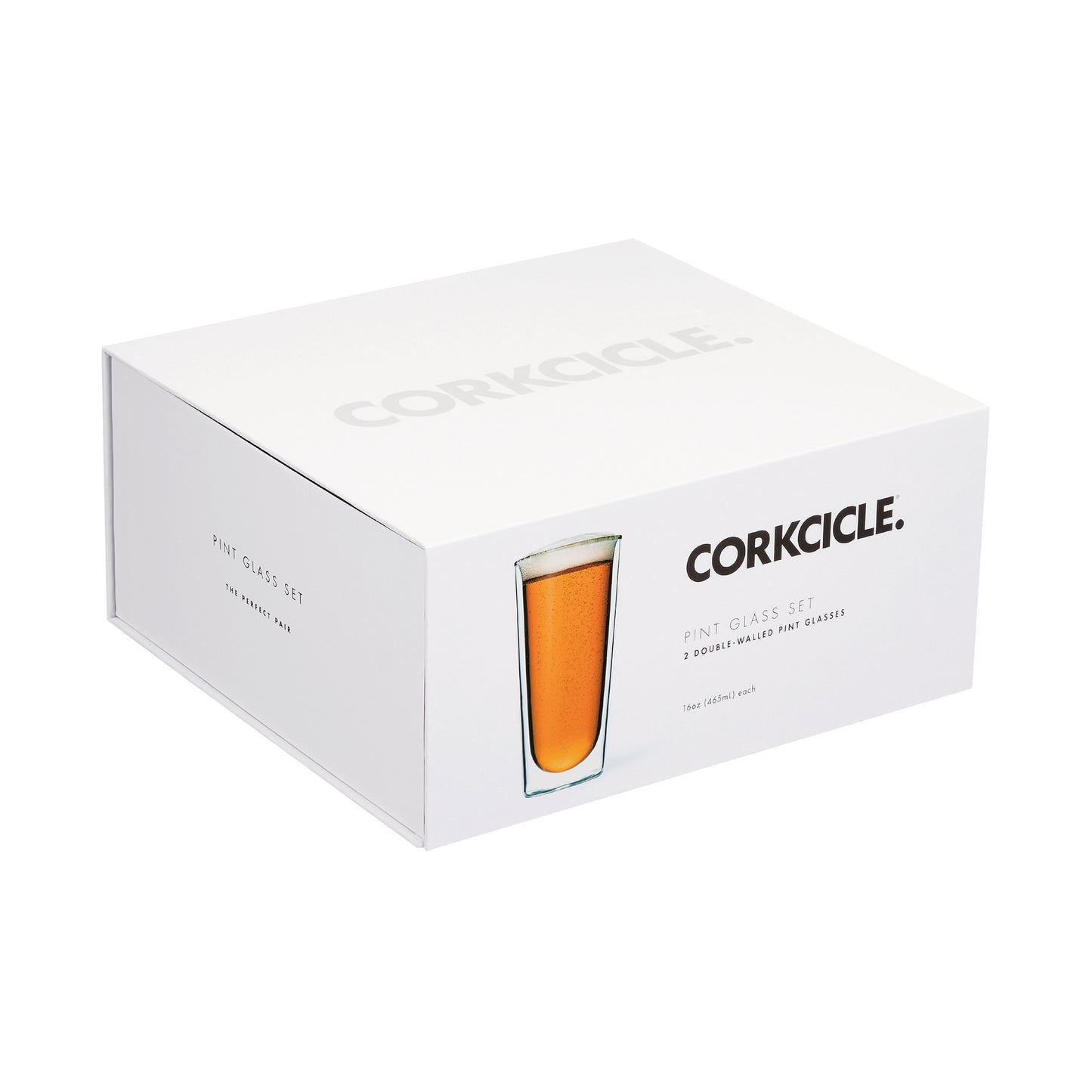 Clear CORKCICLE® Pint Glass Set (2)