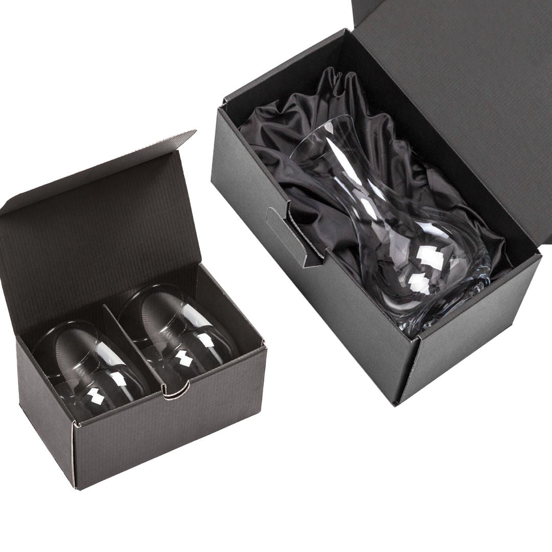 Madagascar Carafe & Carlita Stemless Wine