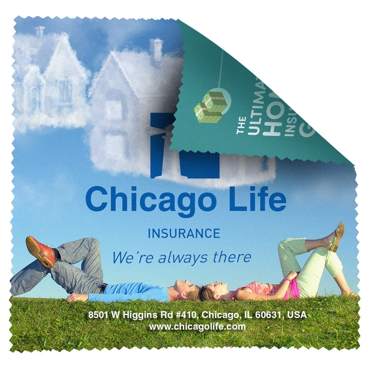 6" X 6" - "HAVASU L" 2 Sided Full Color - Import Air Ship Microfiber Cloth & Screen Cleaner