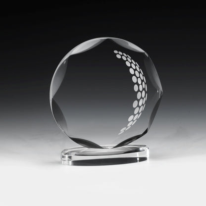 Round Scalloped Award - 4 Color Process