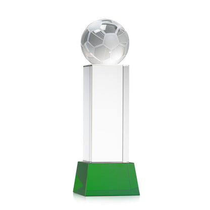 Soccer Ball VividPrint™ Award on Belcroft - Green