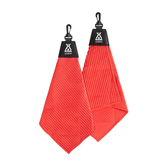Tri-Fold Waffle Towel with Clip