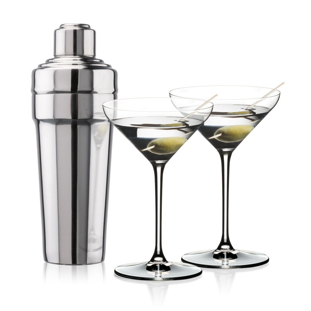 Milano Shaker & RIEDEL Martini Set