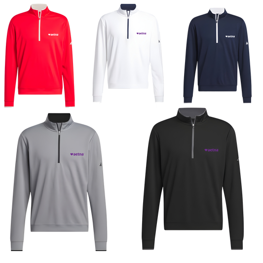 Black Adidas Men's Lightweight 1/4 Zip Pullover  - S