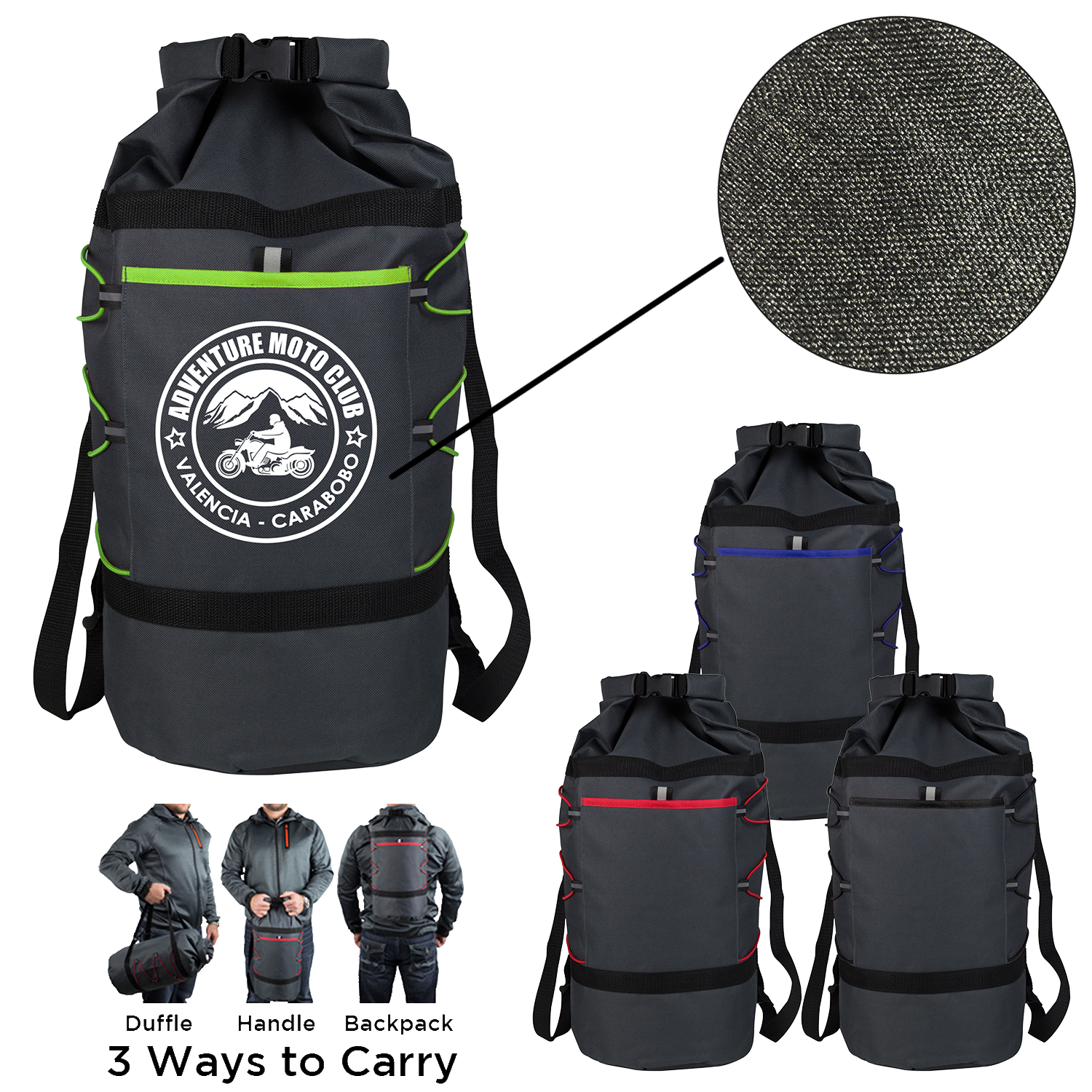 Black Adventure Duffle Bag