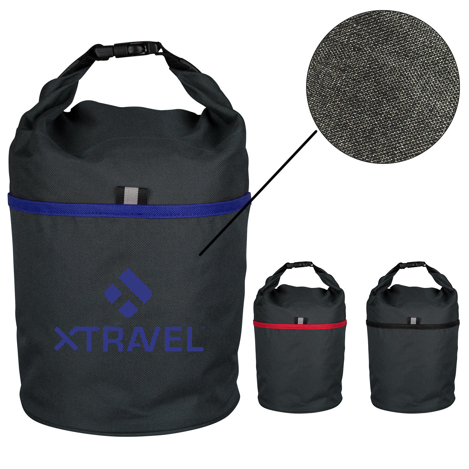 Black Adventure Lunch Bag