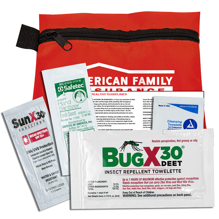 'Stay Safe Kit' 4 Piece Insect Repellent Kit in Zipper Pouch
