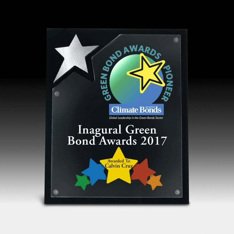 North Star Plaque - Laser Engraved - (8" x 10" x 5/8")