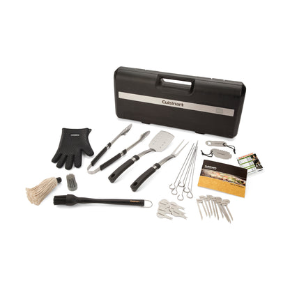 Black Cuisinart Outdoors® 36 Piece Backyard BBQ Tool Set