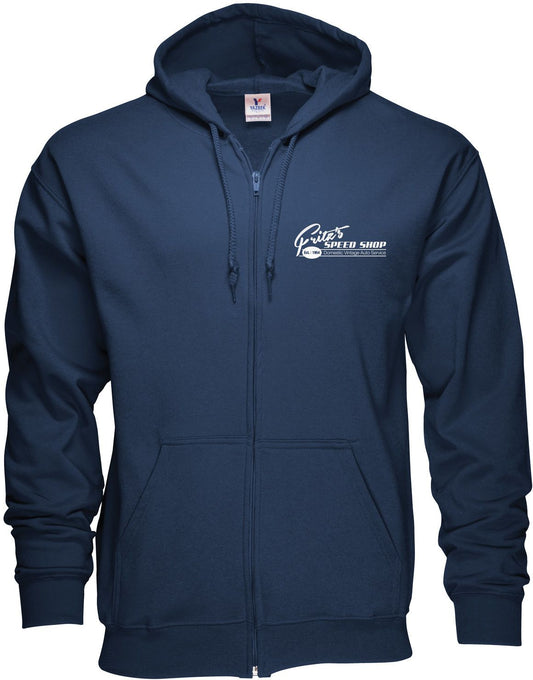 ZIPPERED HOODIE - SCREEN PRINT