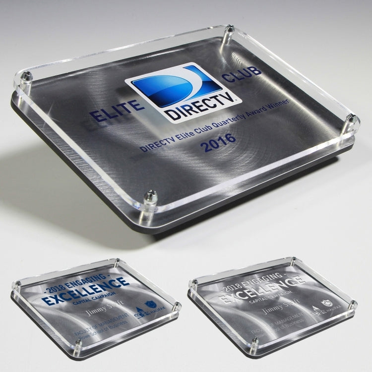 Spirit Floating Awards - Laser Engraved - (7" x 5" x 11/18")