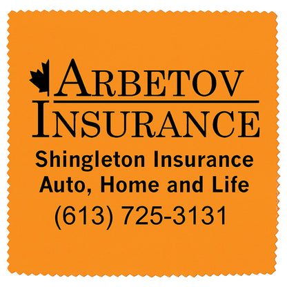 "ONECLEANSCREEN" 6" X 6" 100% Microfiber Recycled RPET Polyester Cleaning Cloth & Screen Cleaner